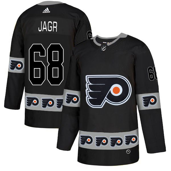 Men Philadelphia Flyers #68 Jagr Black Adidas Fashion NHL Jersey->philadelphia flyers->NHL Jersey